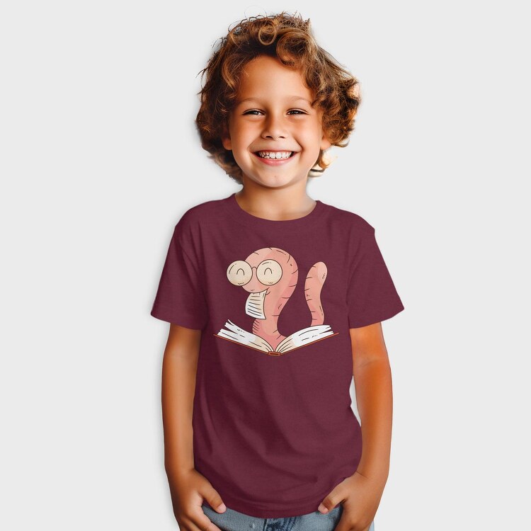 Reading Worm, Tricou Copii