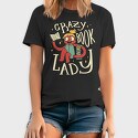 Crazy Book Lady, Tricou Barbati (Unisex)