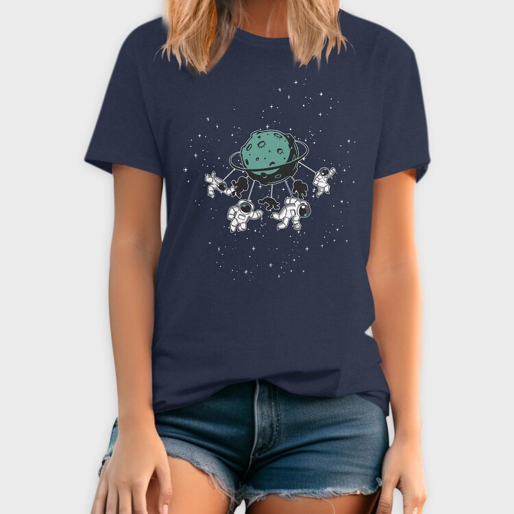 Astronaut Carousel, Tricou Barbati (Unisex)