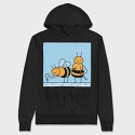 Friendly Bee, Hanorac Oversize Barbati (Unisex)