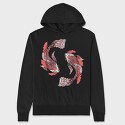 Fish Koi, Hanorac Oversize Barbati (Unisex)