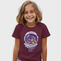 Astronaut Helmet And Planets, Tricou Copii