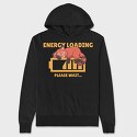 Red Panda Energy Loading, Hanorac Oversize Barbati (Unisex)