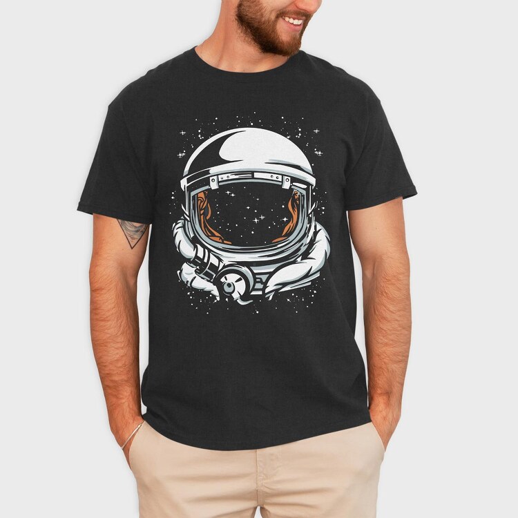 Astronaut Abstract, Tricou Barbati (Unisex)
