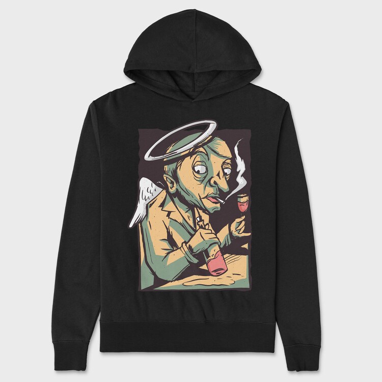 Angel Drink Wine, Hanorac Oversize Barbati (Unisex)