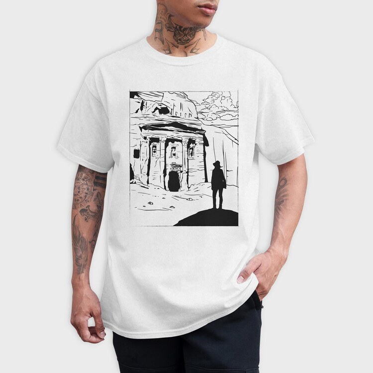 Petra In Jordan, Tricou Barbati (Unisex)