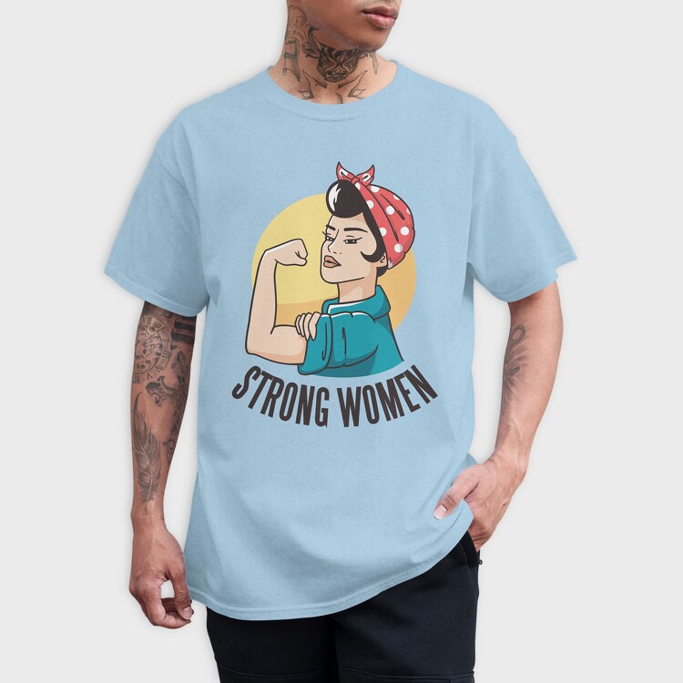 Strong Woman, Tricou Barbati (Unisex)