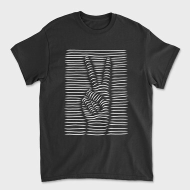 Peace Sign 3D, Tricou Barbati (Unisex)