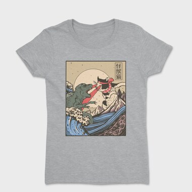 Kaiju Vs Cat, Tricou Femei
