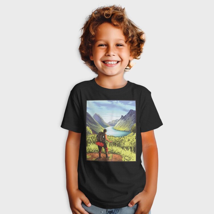 Hiker Landscape, Tricou Copii