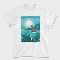 Watercolor Beach, Tricou Barbati (Unisex)