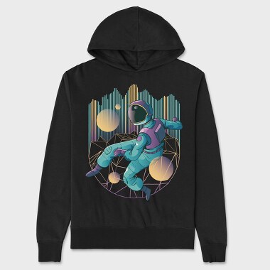 Techno Astronaut, Hanorac Oversize Barbati (Unisex)