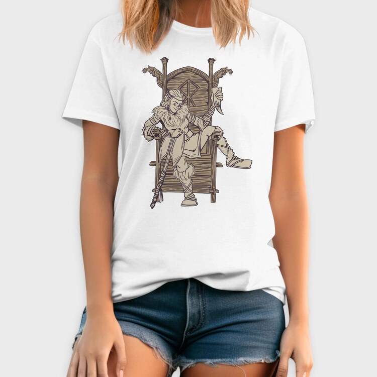 Viking Lady, Tricou Barbati (Unisex)