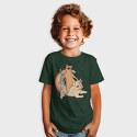 Cat Riding Dog Unicorn, Tricou Copii