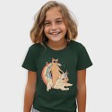 Cat Riding Dog Unicorn, Tricou Copii