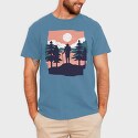 Hiking Sunset, Tricou Barbati (Unisex)