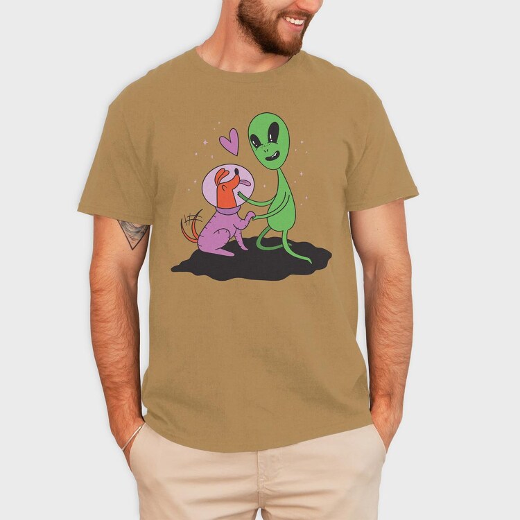 Alien Dog, Tricou Barbati (Unisex)