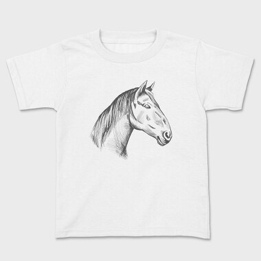 Horse Hand Draw, Tricou Copii