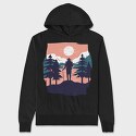 Hiking Sunset, Hanorac Oversize Barbati (Unisex)