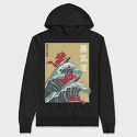 Big Wave Dragons, Hanorac Oversize Barbati (Unisex)