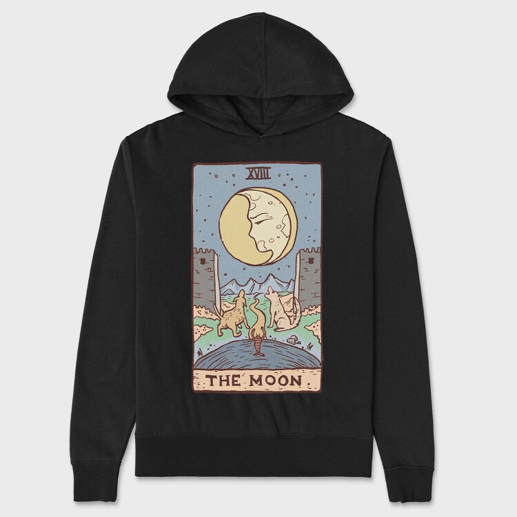 The Moon Tarot Classic, Hanorac Oversize Barbati (Unisex)