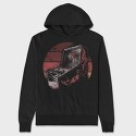 Pinball Machine 80s, Hanorac Oversize Barbati (Unisex)