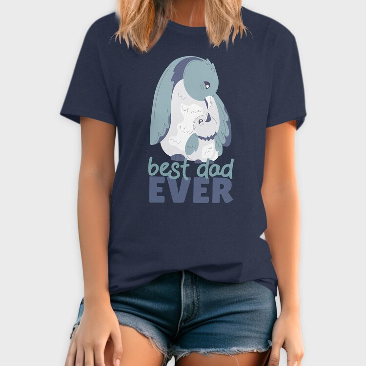 Best Dad Ever Penguin, Tricou Barbati (Unisex)