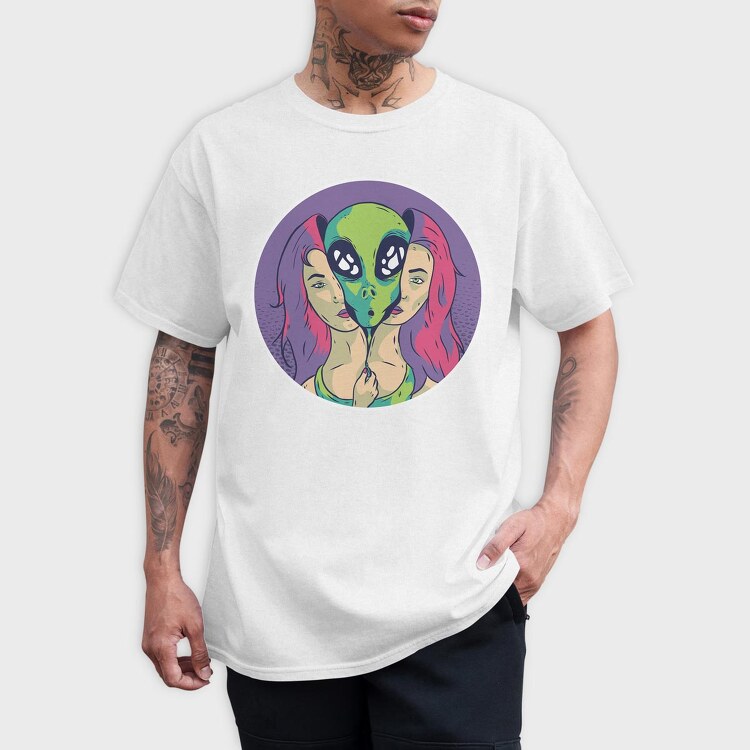 Alien Girl, Tricou Barbati (Unisex)