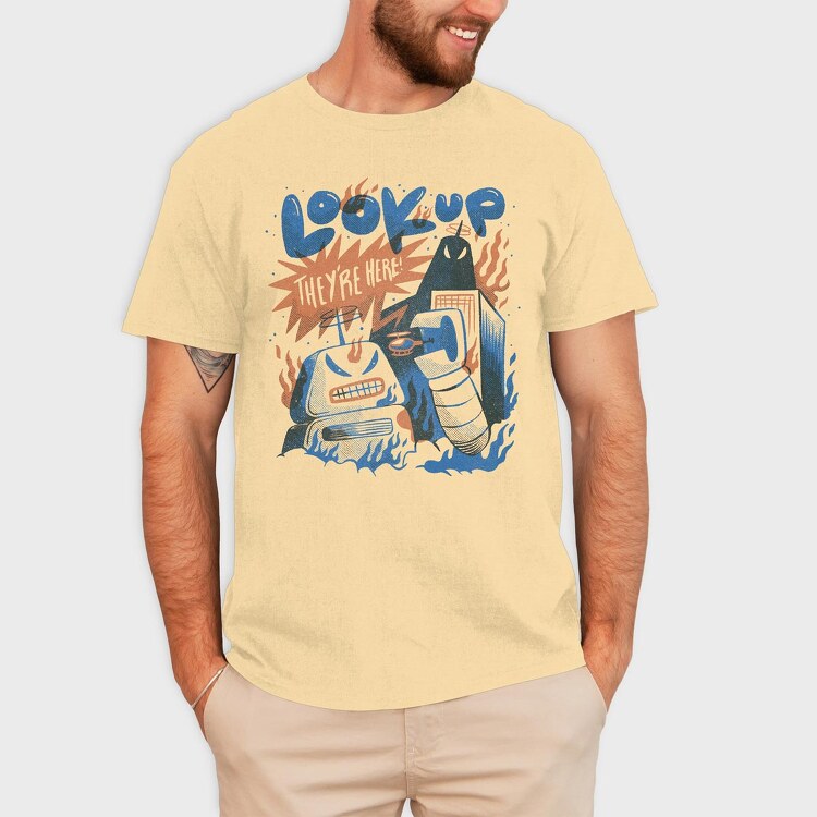 Robot Invasion 06, Tricou Barbati (Unisex)