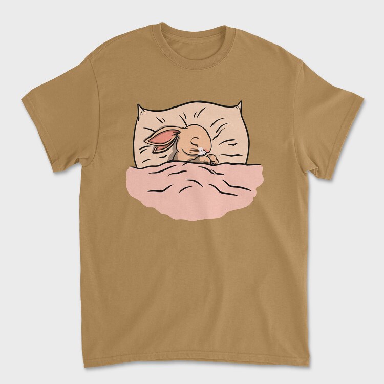 Bunny Sleeping, Tricou Barbati (Unisex)