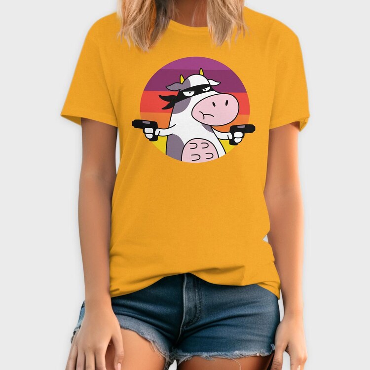 Cow Cartoon, Tricou Barbati (Unisex)