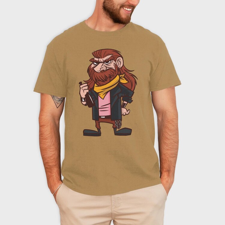 Metal Man Cartoon, Tricou Barbati (Unisex)