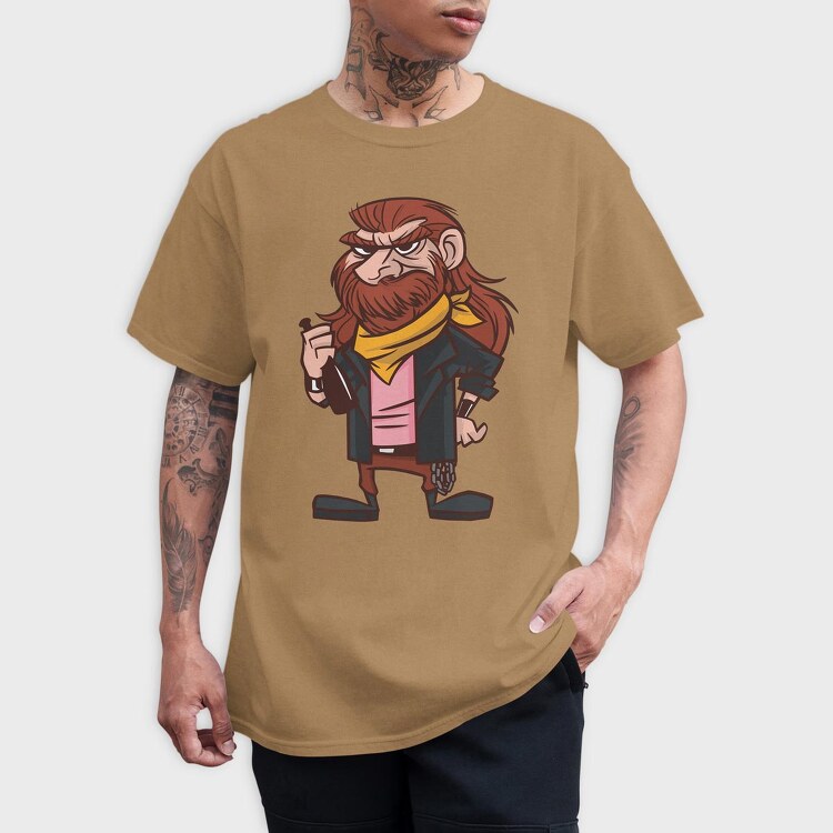 Metal Man Cartoon, Tricou Barbati (Unisex)