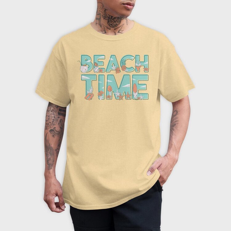 Beach Time, Tricou Barbati (Unisex)
