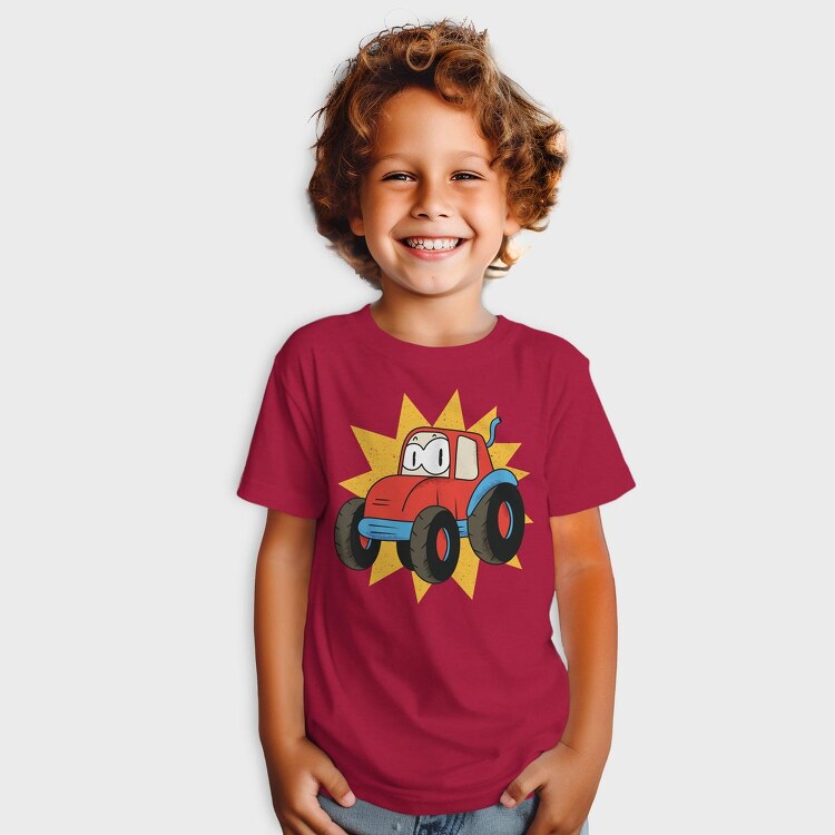 Cartoon Tractor, Tricou Copii