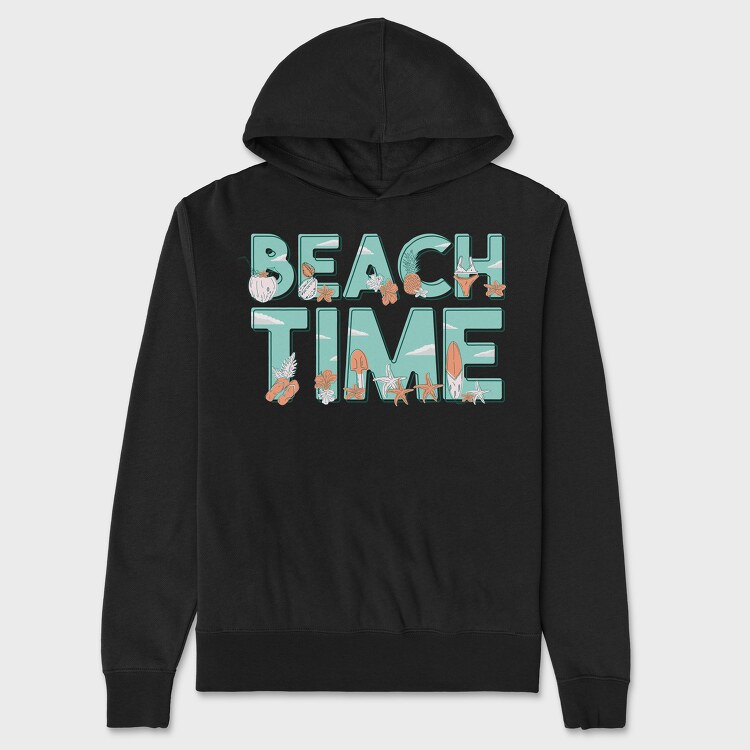 Beach Time, Hanorac Oversize Barbati (Unisex)