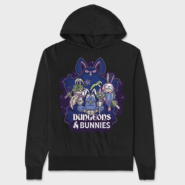Dungeons And Rabbits, Hanorac Oversize Barbati (Unisex)