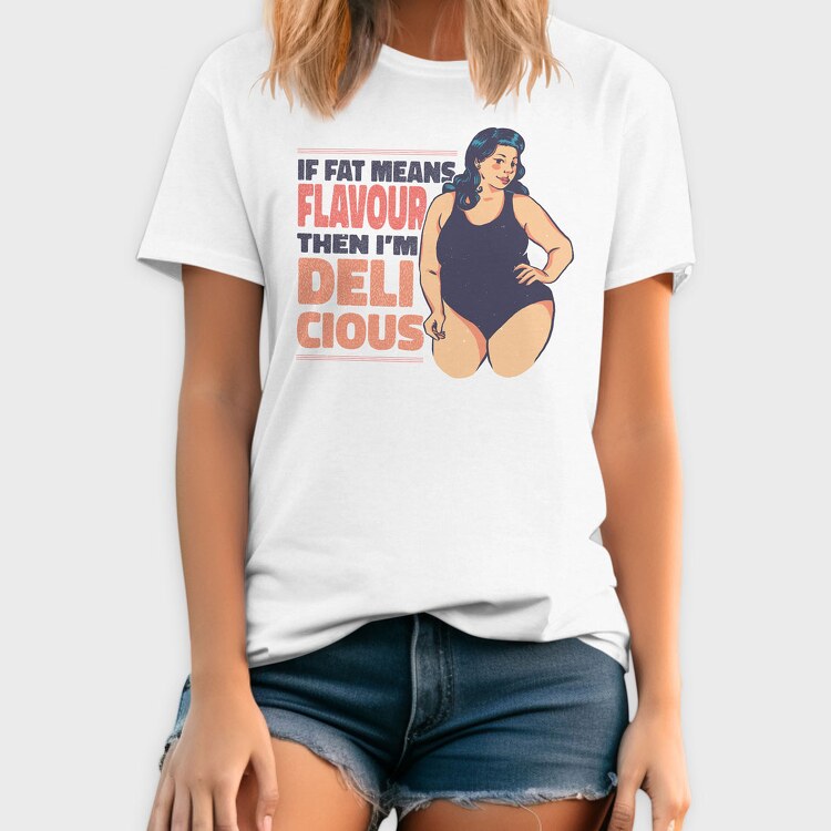 Woman Fat Flavour, Tricou Barbati (Unisex)