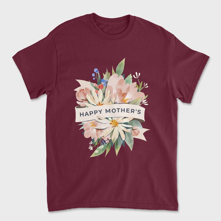 Watercolor Flowers Mother 1, Tricou Barbati (Unisex)