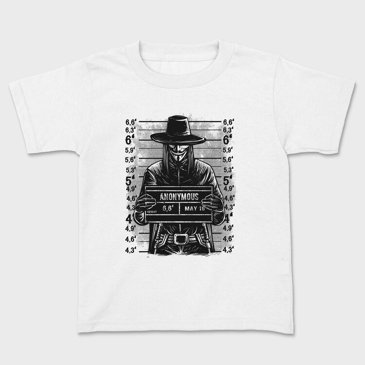 Anonymous Mugshot, Tricou Copii