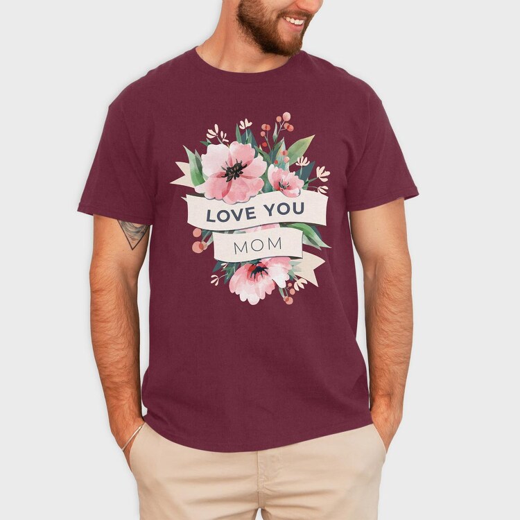Watercolor Flowers Mother 2, Tricou Barbati (Unisex)