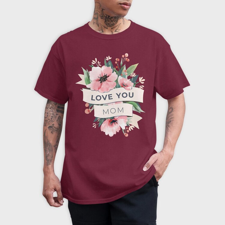 Watercolor Flowers Mother 2, Tricou Barbati (Unisex)