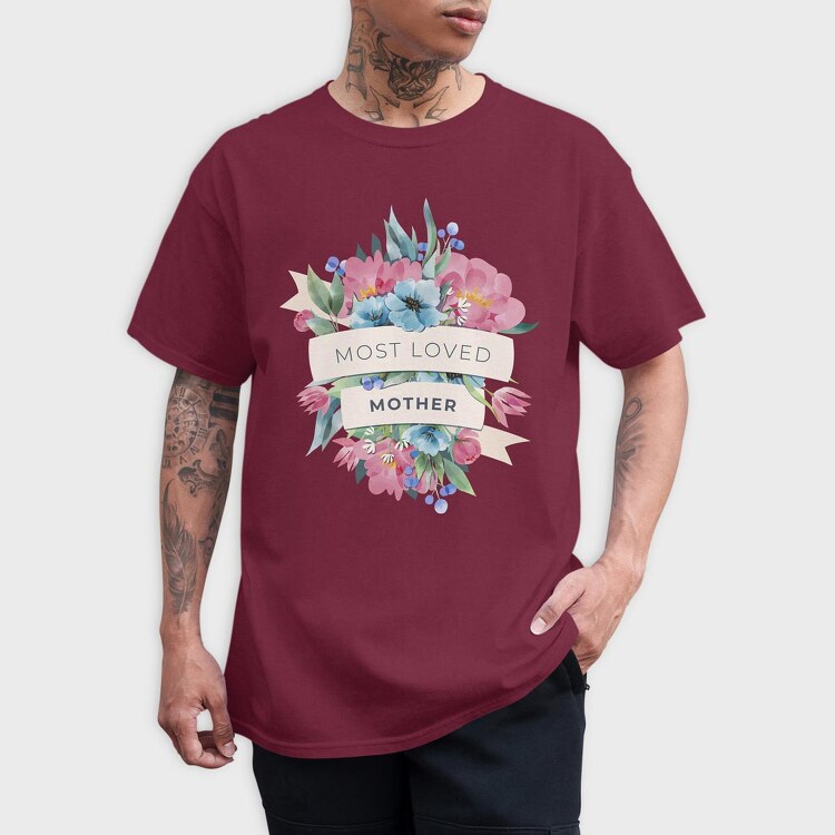 Watercolor Flowers Mother, Tricou Barbati (Unisex)