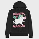 Running Is Magical, Hanorac Oversize Barbati (Unisex)