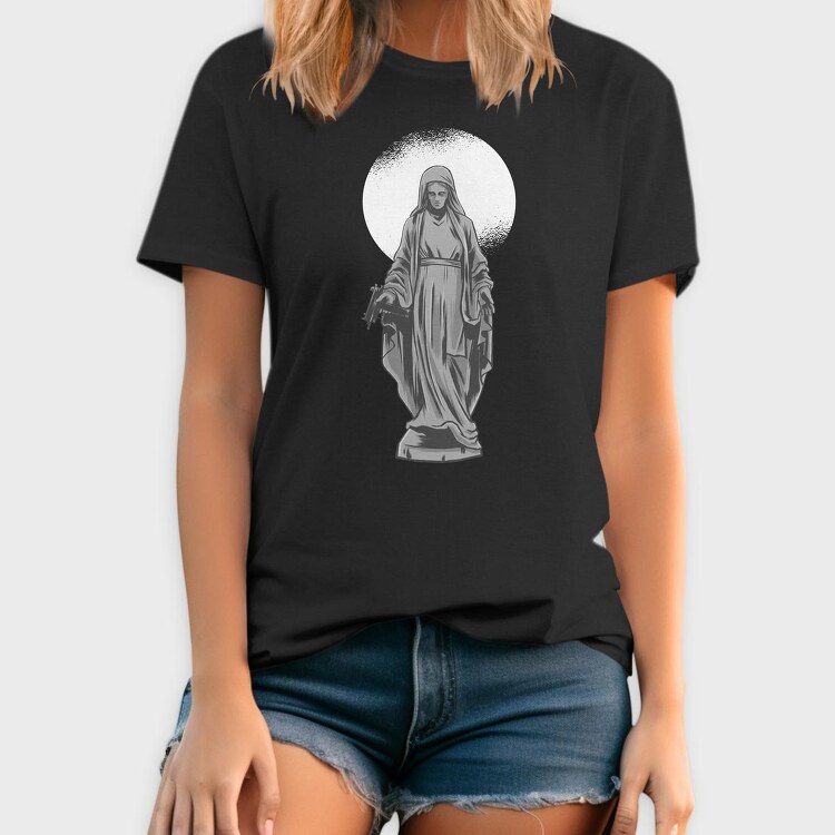 Ilustracion Estatua Con Usin, Tricou Barbati (Unisex)