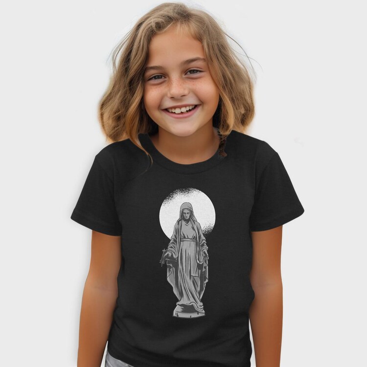 Ilustracion Estatua Con Usin, Tricou Copii