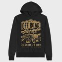 Offroad Hotrod, Hanorac Oversize Barbati (Unisex)