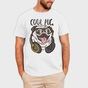 Pug Cool, Tricou Barbati (Unisex)