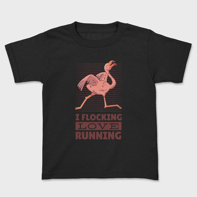 Flamingo Running, Tricou Copii