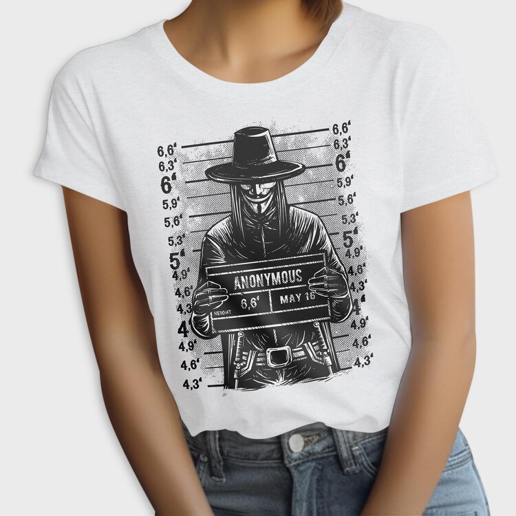 Anonymous Mugshot, Tricou Femei